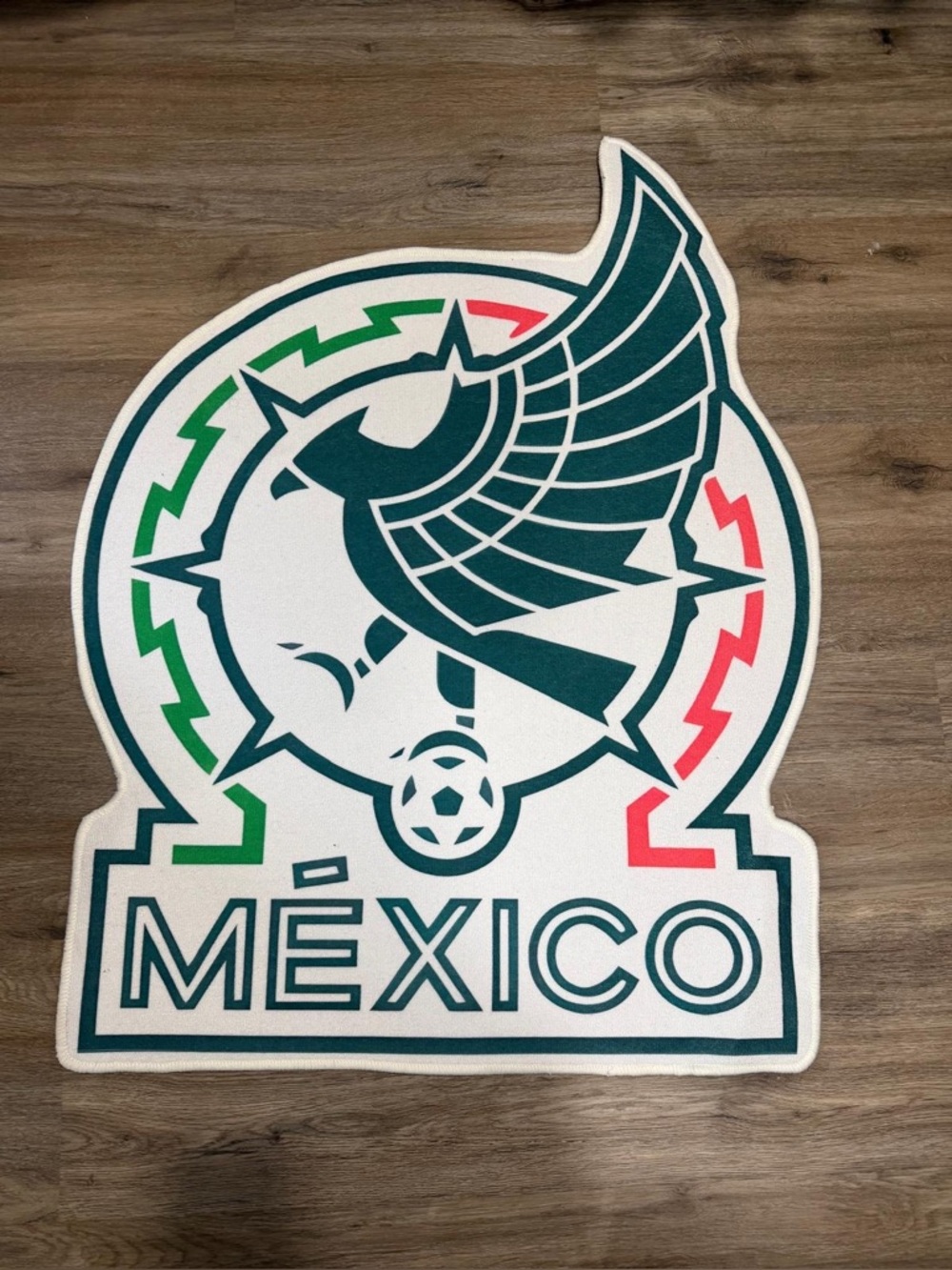 Mexico National Soccer Team Logo Rug - New El Tri Crest Football Floor Mat Decor